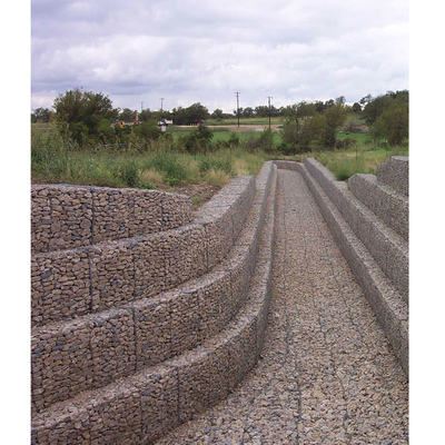 yüksek dayanıklılık Altıgen Hasır Gabion Kaya Duvar 4x1x1M paslanmayan