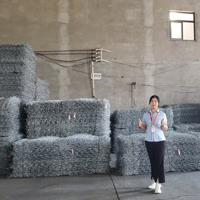 Pas Önleyici 6m Galvanizli Gabion Sepet Yatak İstinat Duvarı