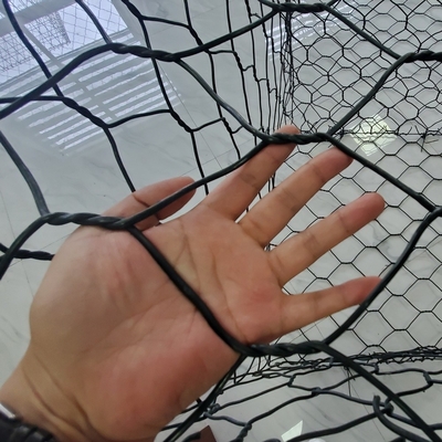 6x2x0.3m / 3x1x0.5m Filipinler Gabion Sepet 80x100 Pvc Kaplı