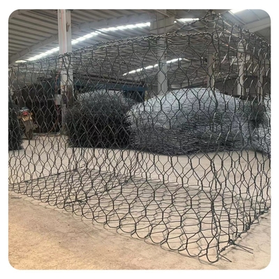 2.7mm Galvanizli Tel Gabion Çit Sepetleri Çift Büküm