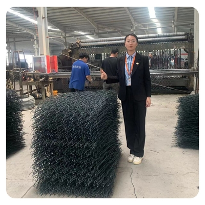 Sıcak Daldırma Galvanizli Malzeme Gabion Taş Kafes Kolay Kurulum