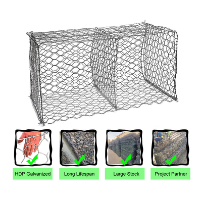 3.0mm Tel Çaplı Toprak Tutma Hasır Gabion Kutusu