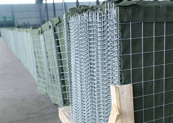 Dayanıklı Kaynaklı Gabion Savunma Bariyer Tabyası 75 * 75mm Sıcak Daldırma Galvanizli