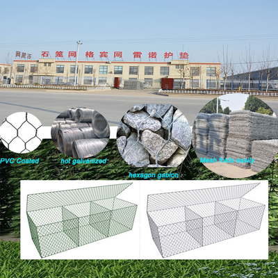 Toprağı tutmak için yüksek performanslı galvanizli gabion kutuları 3x1x0.5m