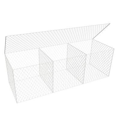 Galfan kaplı altıgen gabiyon kutu 2*1*1 M 60mm X 80mm