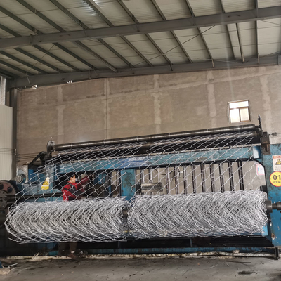 Galvanize 1mx1mx3m Gabion Kutusu Pvc kaplı destek duvarı