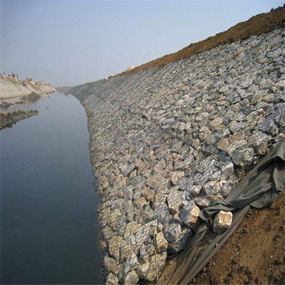 5mm Erozyon Kontrolü Gabion sepetleri 2mx1mx1m korozyon direnci