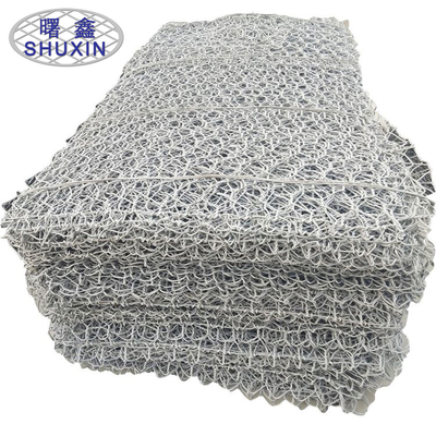 Dokuzgen Gabion Duvar Kafesleri Pas Direnci Galvanize / Pvc 2.7mm kaplanmış