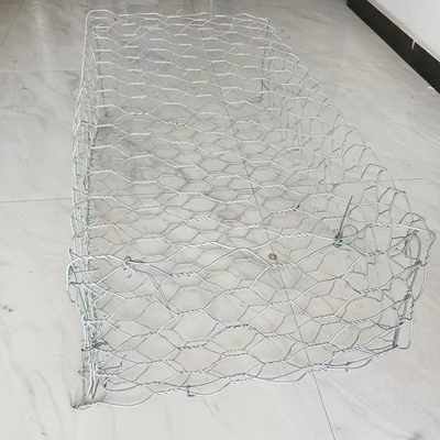 2*1*1 M Pvc kaplı Gabion sepetleri Altıgen Kafesler Erozyona dayanıklı