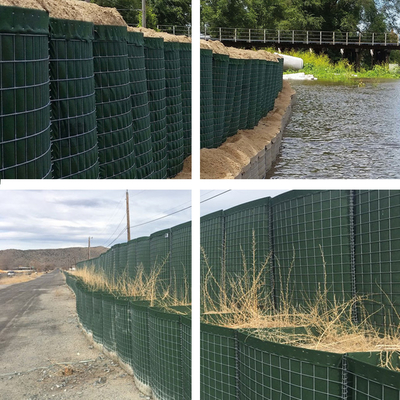 Galvanizli Askeri Bariyer Kaynaklı Ağı Gabion Mil7 Mil8 Mil10