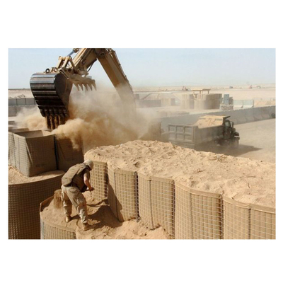 Ağır Galvanize Hesco Askeri Sel Kontrolü