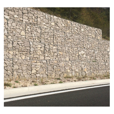 1x1x1m Altıgen Gabion Basket / Galvanize Pvc Kaplı Gabion Kutusu