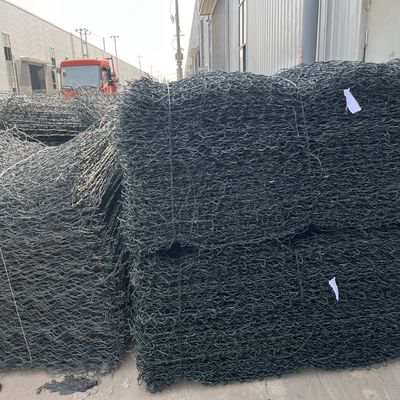 Ağır Hizmet Tipi Galvanizli Gabion Kutusu / İstinat Duvarı ve Erozyon Kontrolü İçin Taş Kafes – Afrika Projesi Tedariği