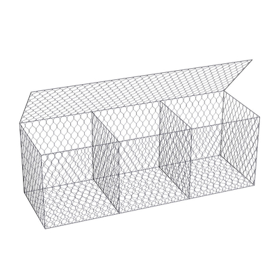Taş Doldurma 4*1*1m Pvc kaplı Gabion Kutusu Galvanize Dokucu Ağı
