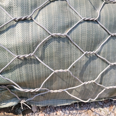 Galvanizli 2.7mm Gabion Kutusu 2x1x1m 3x1x1m 80x100mm Altgen