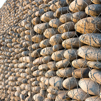 Gabion Çit en iyi fiyat Hexagonal Gabion Kafesleri Anti pas Kaynatılmış Gabion Kafesleri Galvanize Gabion Kutusu