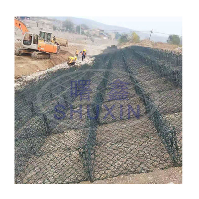 Dikiş Gabion Destek Duvarları 4*1*1m Dikiş Gabion Sepeti Taş Kafes Bahçe Çit Fiyatı