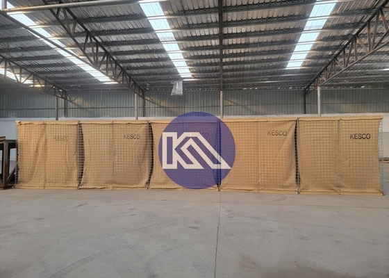 Galvanizli Kum Duvarı Savunma Engelli Savunma Kaynaklı Gabion Ağı Savunma Kale Patlama Duvarı