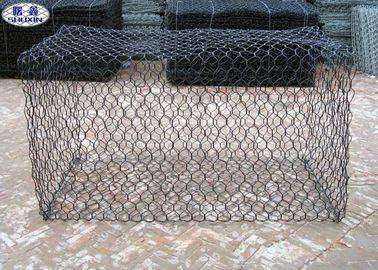 80X100 PVC Kaplama Gabion Duvar Kafesleri, Hasır Sepetler İstinat Duvarları