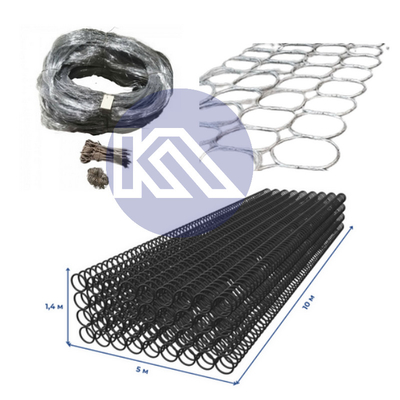 Görünmez engeller Çit Güvenlik Tel örgüsü Engelleme MZP Çatlak Az fark edilebilir Engeller 10х10х1.4m Tank karşıtı tel