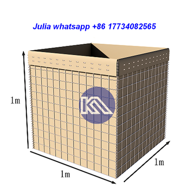 UV Dayanımlı Jeotekstil ile Galvanizli Çelik Tel Savunma Bariyeri