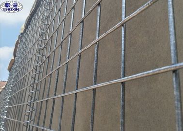5mm Askeri Gabion Kutu Askeri Egzersiz Çelik Tel Malzemesi İçin Savunma Bariyeri