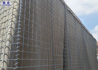 Özel Askeri Gabion Kutusu Hesco Kaynaklı Hasır 5mm ISO Sertifikası