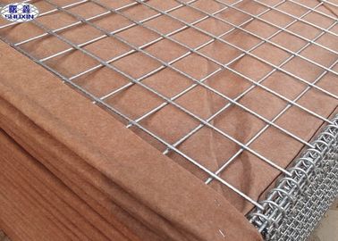 Kahverengi Askeri Gabion Kutu, Hesco Bariyer Galvanizli Gabion Kutu Etkili Koruma