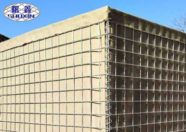 Bej Geotekstil ile Kaynaklı Savunma Bariyeri Anti - Patlama Duvarı