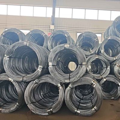 Sıcak Daldırma Galvanizli Jiletli Dikenli Tel Güvenlik Tırmanma Önleyici Bariyer