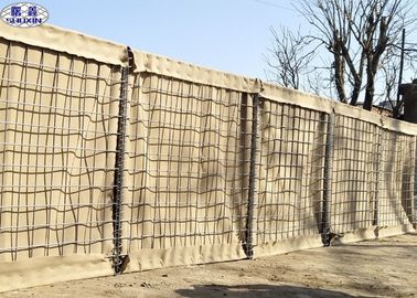 Ordu Savunma Hesco Bariyer, Kafes Gabion Kutu Duvar 4.0 Mm Yaylı Tel