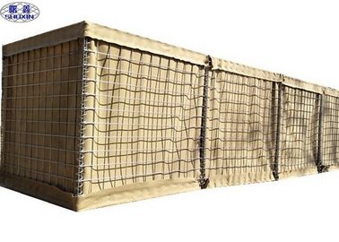 Çok Hücreli Savunma Bastion Bariyerler Mesh Gabion Kutusu Duvar 4-5.0mm Tel Dia