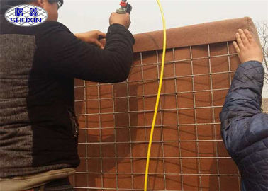 MIL Kaynaklı Taşkın Savunma Bariyerleri 4.0 Mm Ağ Çapı Özel Boyut