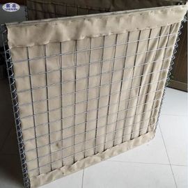 Kaynaklı Hasır Kum Dolgulu Bariyerler / Askeri Kum Gabion Kutusu Duvar