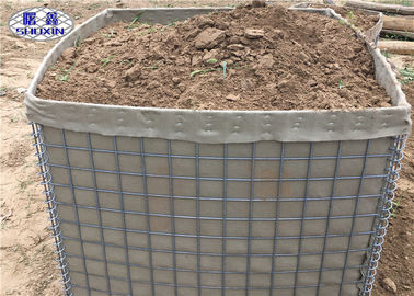 Koruyucu Taşkın Tabanı HESCO Bariyerleri Çevre Güvenlik Kıyı şeridi İçin MIL 12