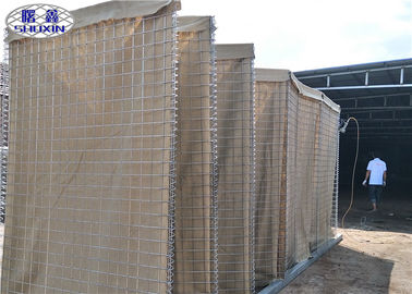Ağır Hizmet Tipi Askeri HESCO Savunma Bariyerleri SX - 10 / Galvanizli Gabion Kutu