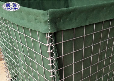 Geotekstil Kumaş OEM Hizmeti ile Galvanizli Kaynaklı Askeri Savunma HESCO Bariyerleri