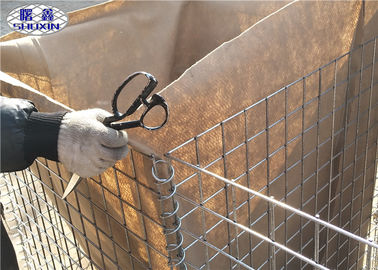 Galvanizli Katlanabilir Savunma Bariyeri Kum Rengi Uzun Çalışma Ömrü