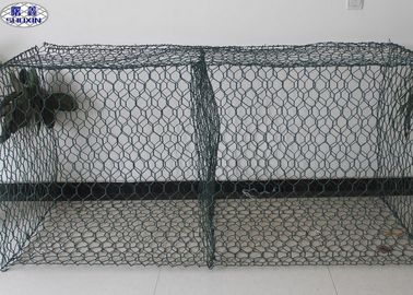 Dokuma Gabion Duvar Kafesleri / Taş Sepeti İstinat Duvarları Nehir Bankası Koruma