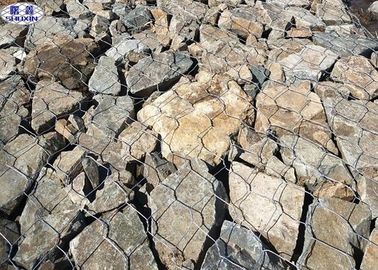 Sıcak Daldırma Galvanizli Gabion Duvar Kafesleri, Kaynaklı Tel Gabion Sepetleri