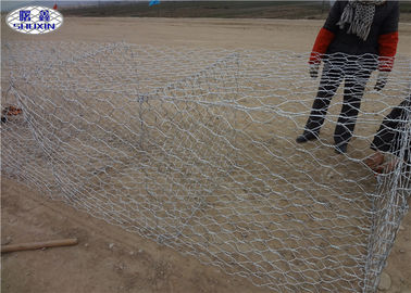 Nehir Koruma Duvar OEM Hizmeti için Galvanizli PVC Kaplamalı Gabion Sepetleri