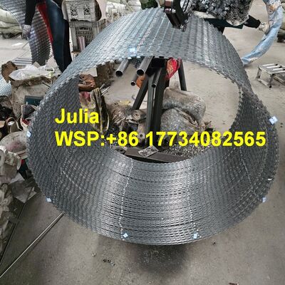 Dayanıklı 500mm OD BTO-16 Rezor Mesh 102 Loops Rezor Dikenli Tel Korrozyona Karşı Yaşayış Topluluğu Çit