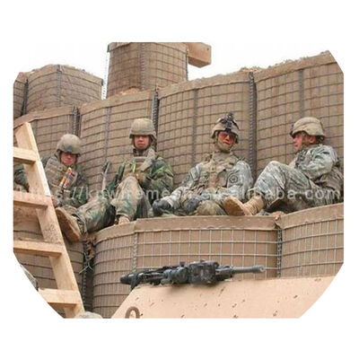 Galvanize Mil3 Kum Duvarı Bariyer Sel için Patlama Duvarı Mil6 Gabion Kaynaklı Savunma Bariyerleri