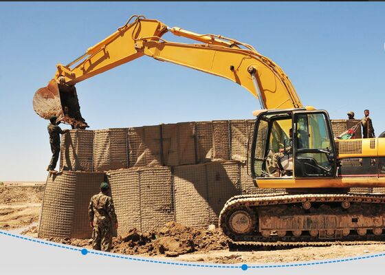 Sıcak Dip Galvanize Demir Tel Savunma Bastion Engeller Galvanize Yüzey Karbon Çelik Tel Ağır Görevli Güvenlik Çitleri