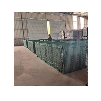 Welded  Gabion Sand-Filling Metal Flood Prevention Military Barrier Bastion