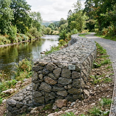 Erozyon Kontrolü İçin Ağır Hizmet Galvanizli Dokuma Gabion Kutusu