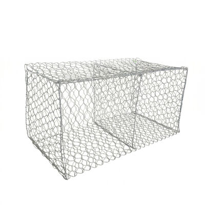 Toptan PVC Kıvrımlı Dokuma Gabion Kutu 80x100mm Altıgen Galfan Galvanizli Gabion Sepeti
