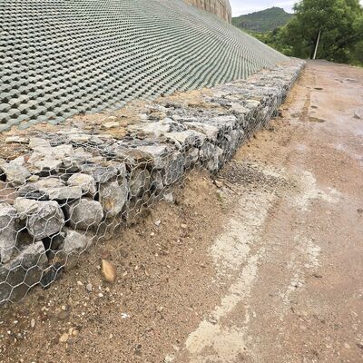 Nehir Kıyısı Duvar Koruma Çitleri için Galfan + PVC Kaplı Gabion Kutusu