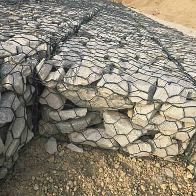 Ağır Hizmet Altıgen Hasır Gabion Sepetleri - Erozyon Kontrol Projeleri için Özel Boyutlar
