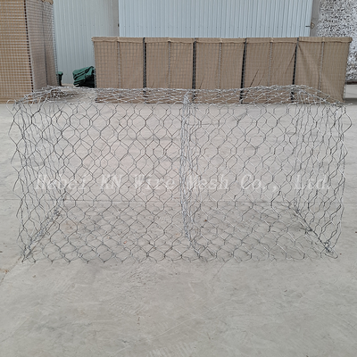 2*1*1 m Heavy Duty Hexagonal Wire Mesh Gabion Basket Satılık